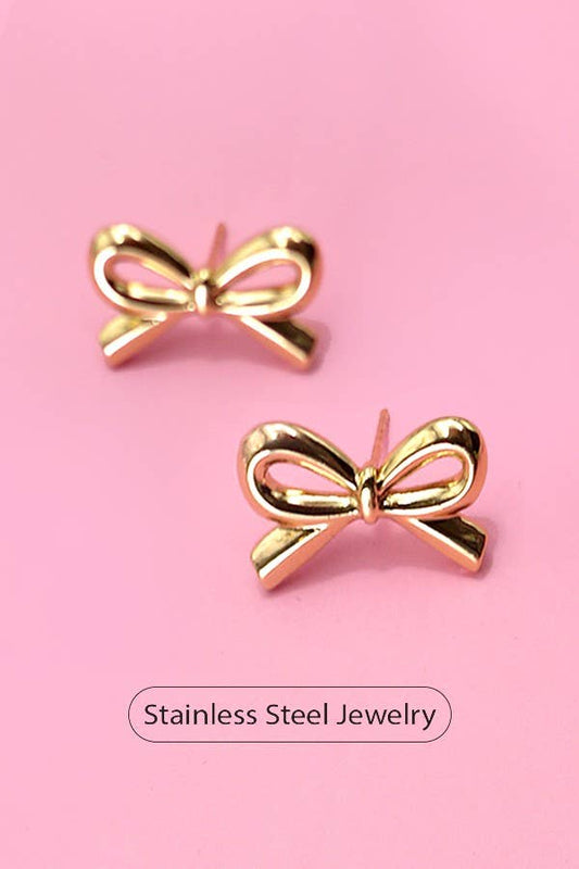 BOW STUD EARRINGS