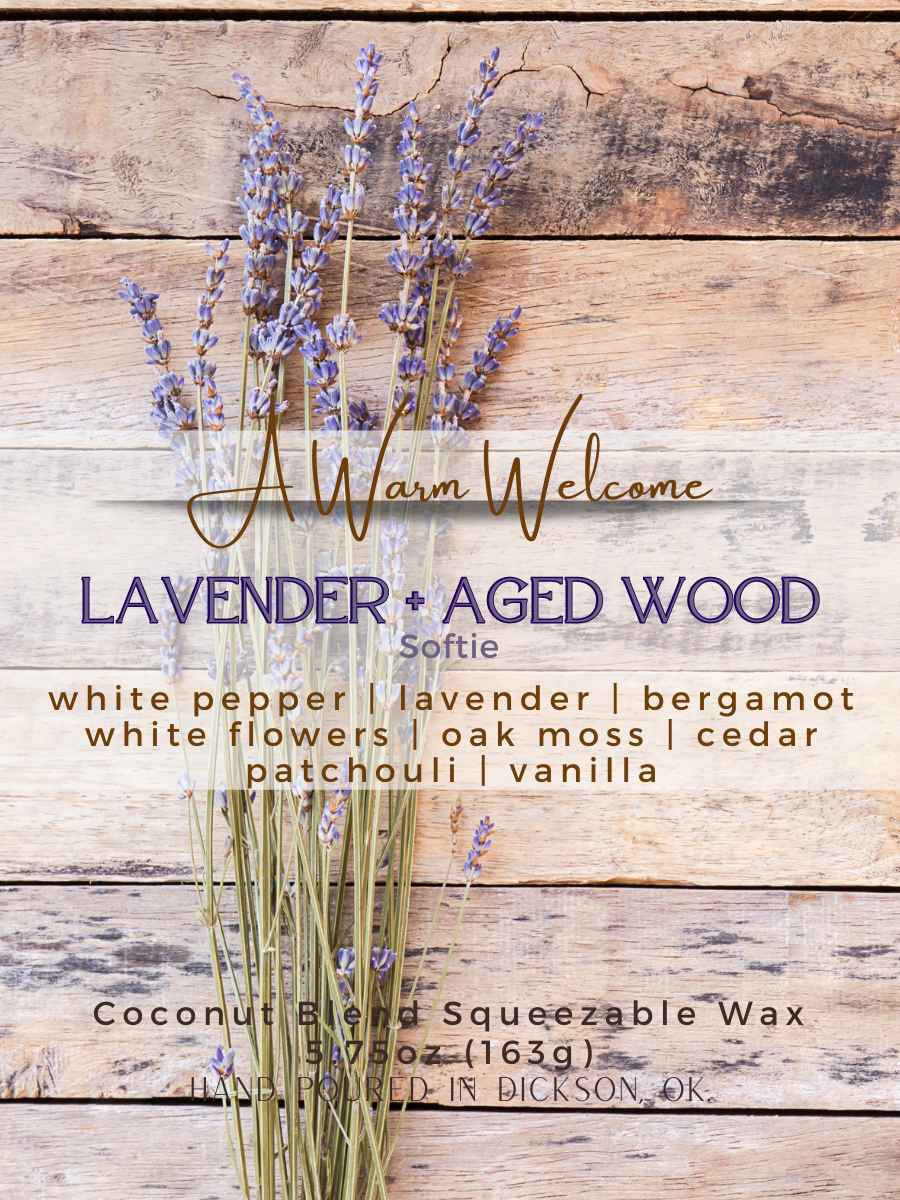 Lavender + Aged Oak Softie | Squeeze Wax Melt