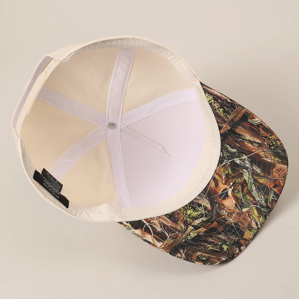 Made in the USA Embroidery Patch Camo Trucker Hat