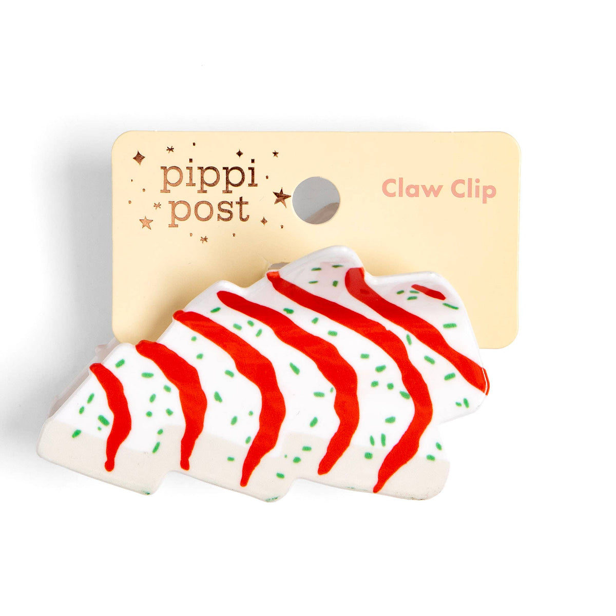 Christmas Tree Cake Claw Hair Clip