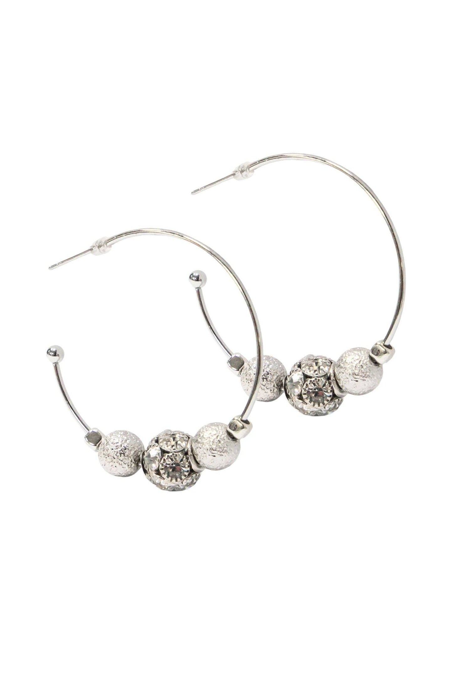 Ball Hoop Earrings