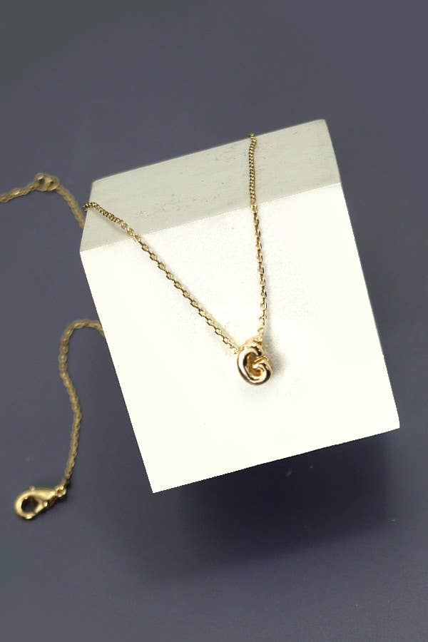 Mini Initial 3D bubble letter necklace