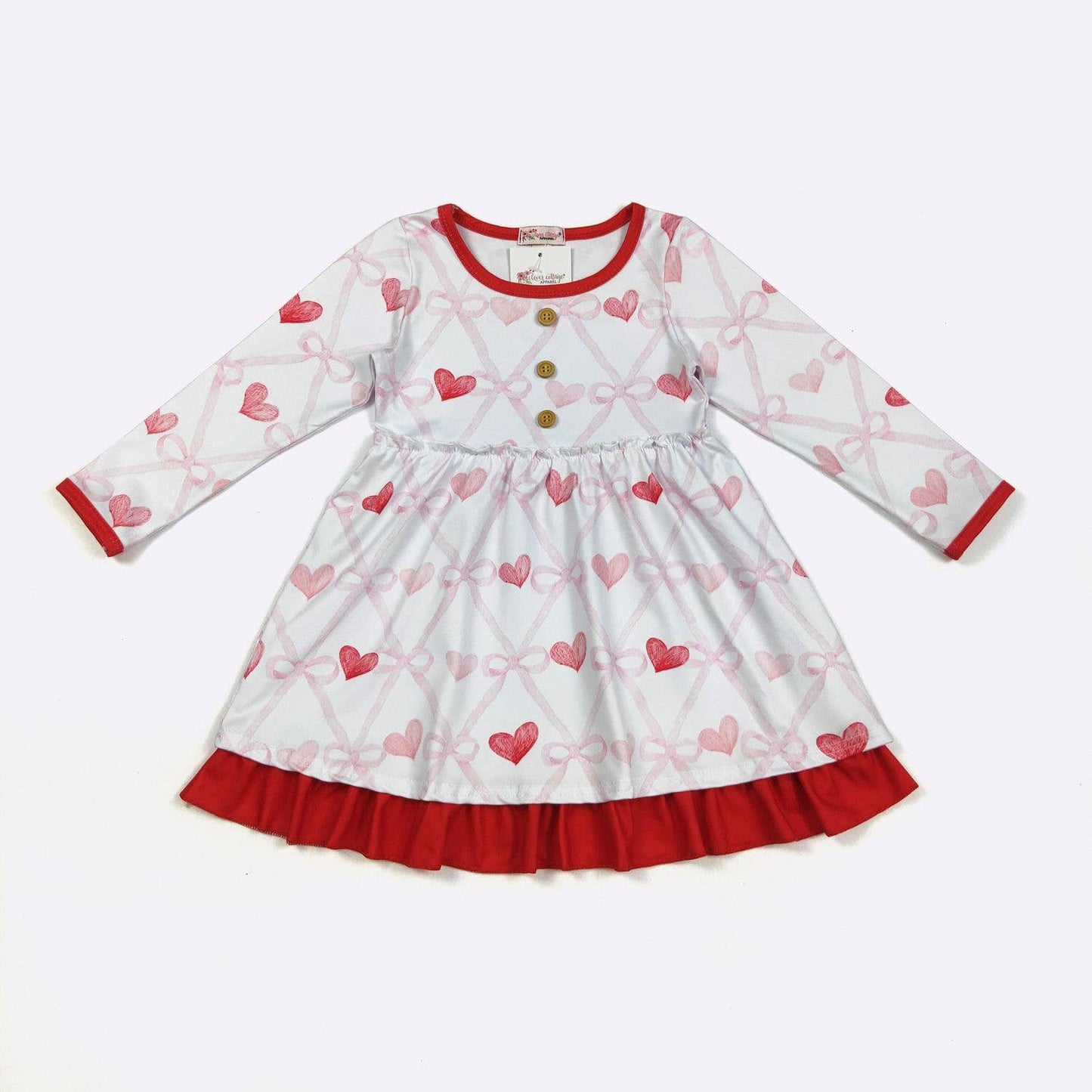Coquette Heart Girls Dress