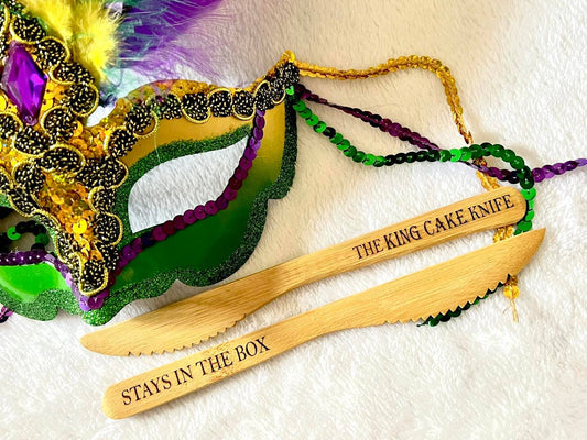 Double Sided King Cake Knife