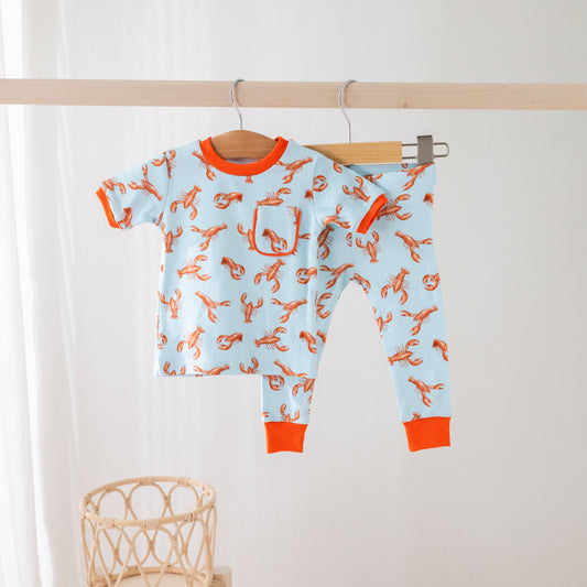Pinch & Peel Organic Cotton Crawfish Pajamas