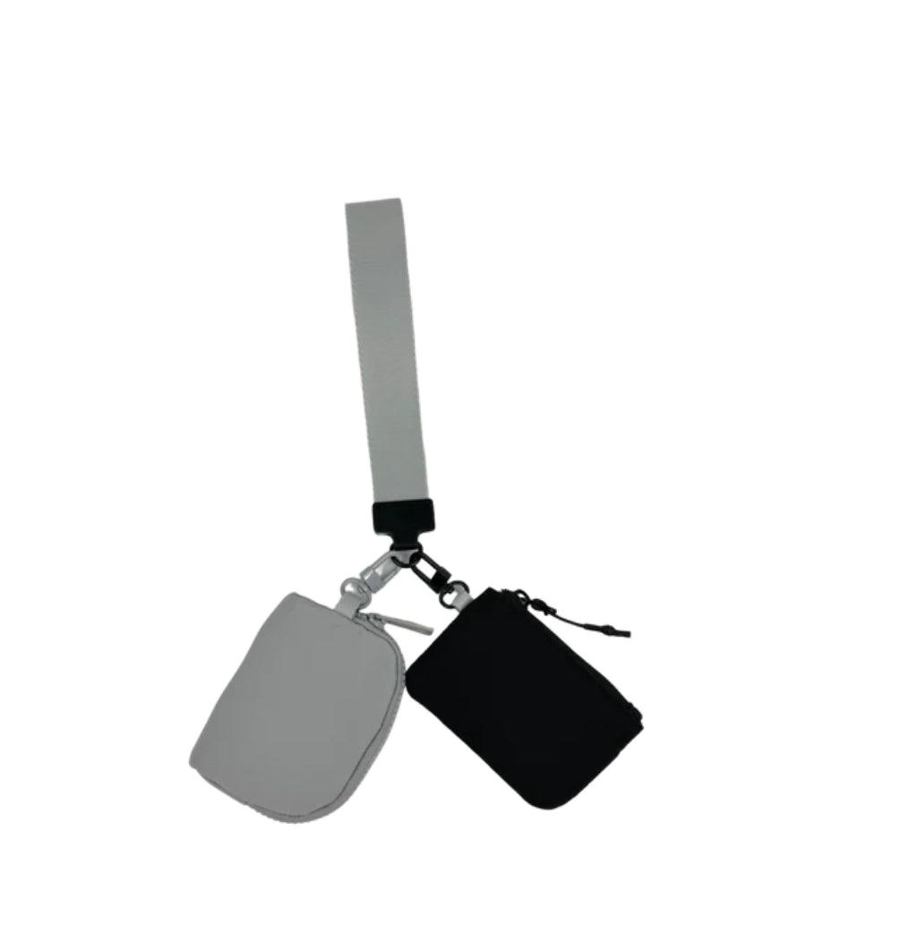Double Pouch Key Wristlet