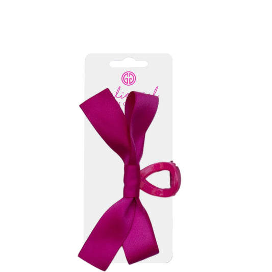Girlie Girl Original Hair Clip with Ribbon Bow