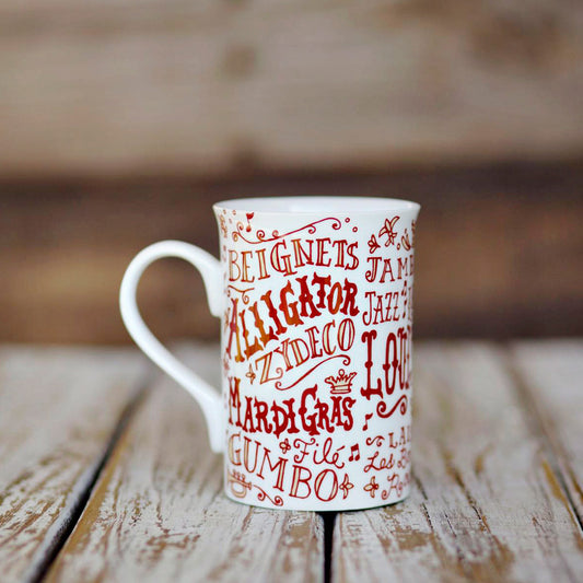 Louisiana Words Coffee Mug