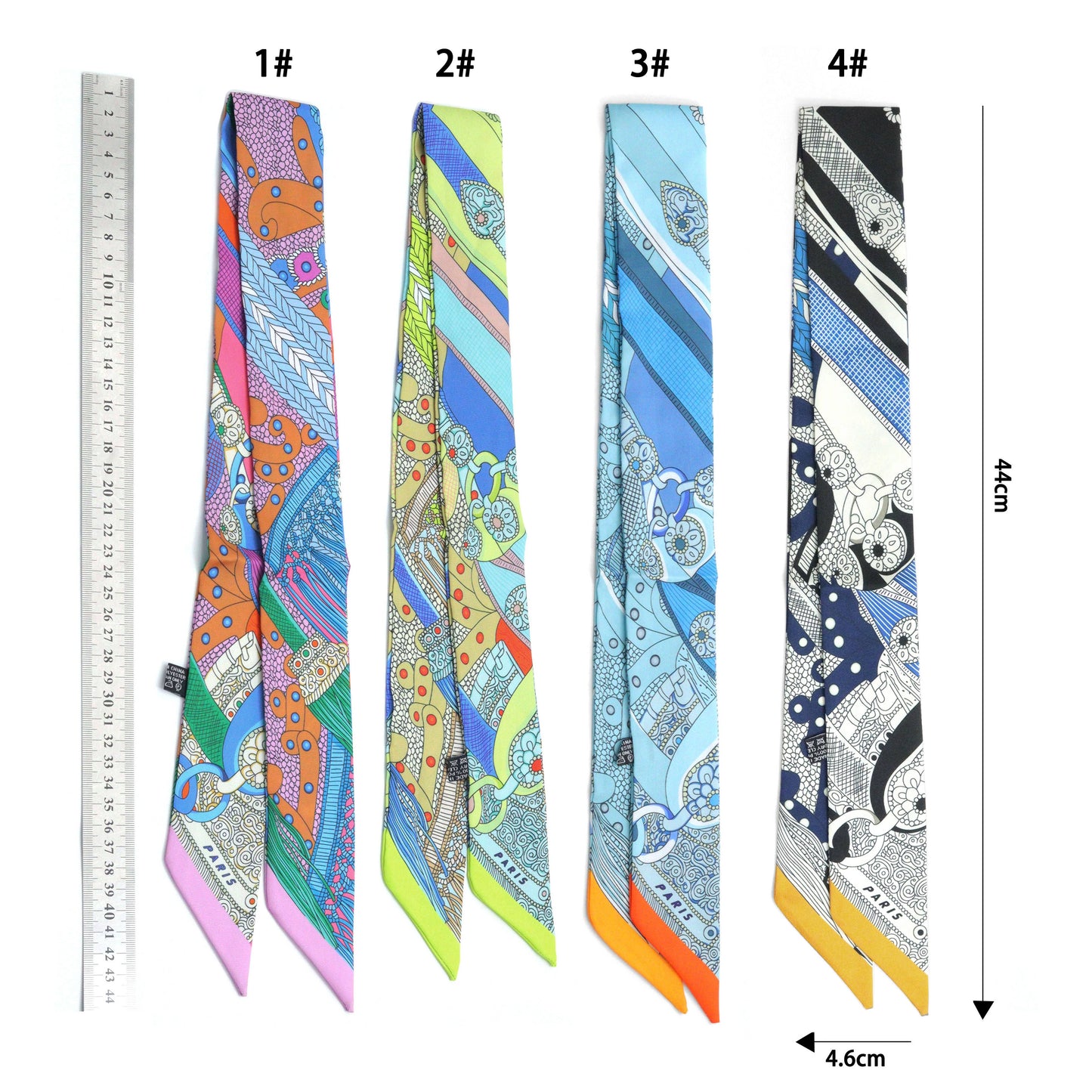 Convertible Scarf Necklace, Adjustable Silk Scarf