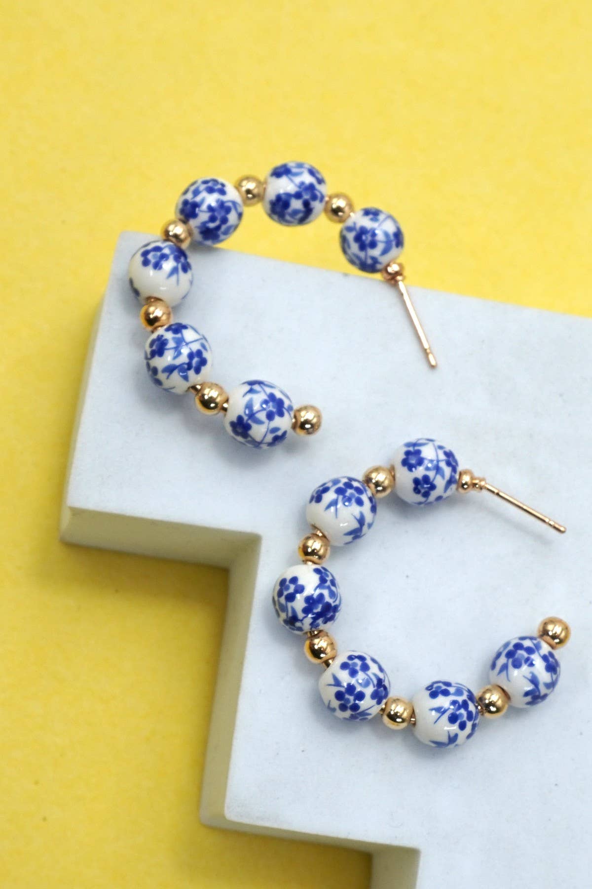 18K STAINLESS STEEL TARNISH FREE PORCELAIN HOOP