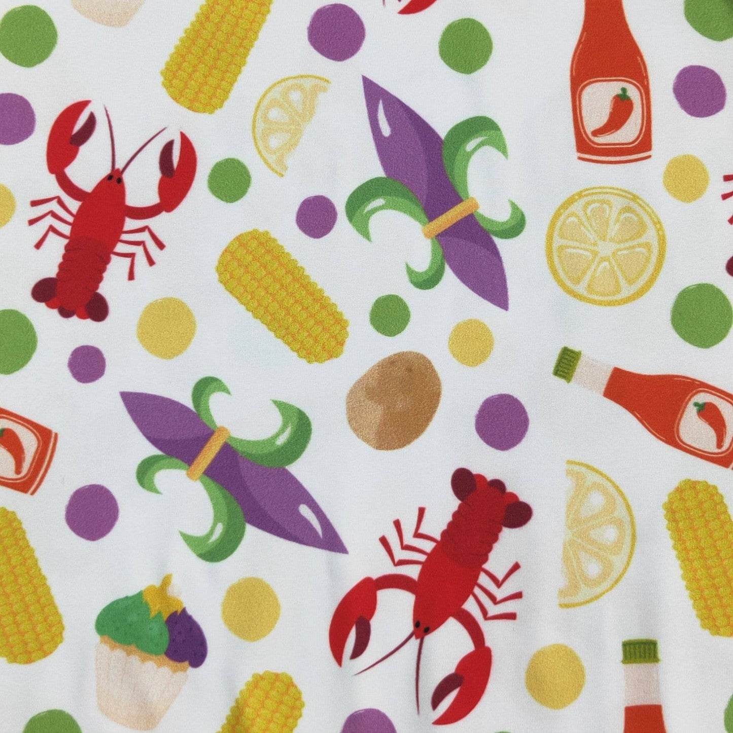 Mardi Crawfish Boy Romper