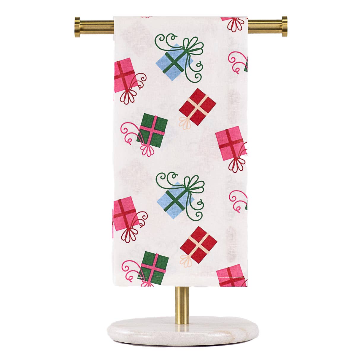 Christmas Gifts Hand Towel White/Multi 20x28