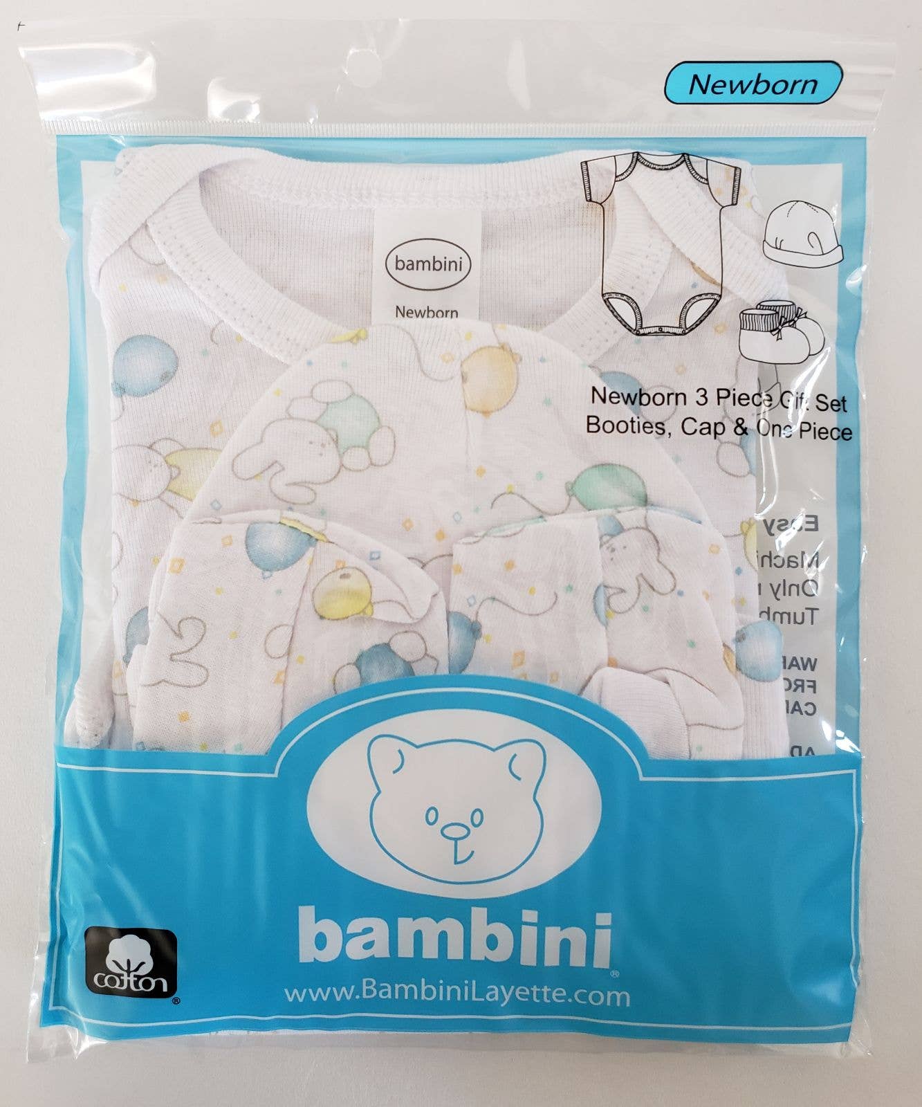 3 Piece Gift Set - Bunny Print