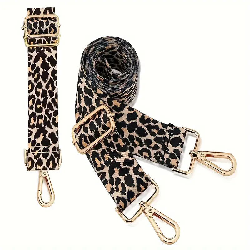 Leopard Print Bag Strap