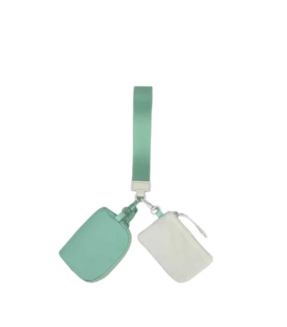 Double Pouch Key Wristlet