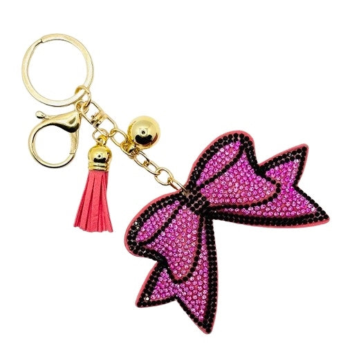 Puffy Rhinestone Keyring