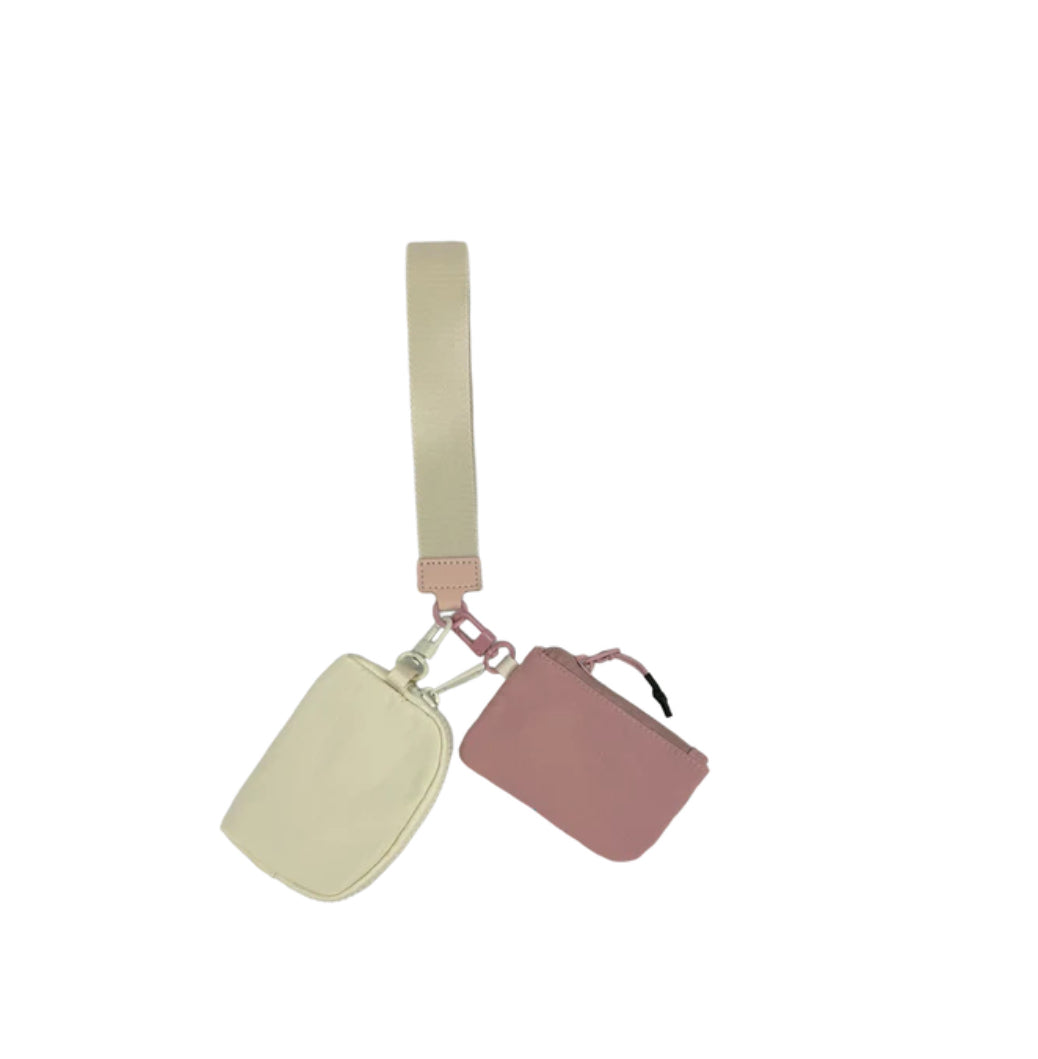 Double Pouch Key Wristlet