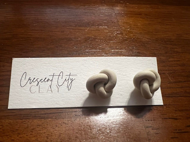 Clay Knot Earrings