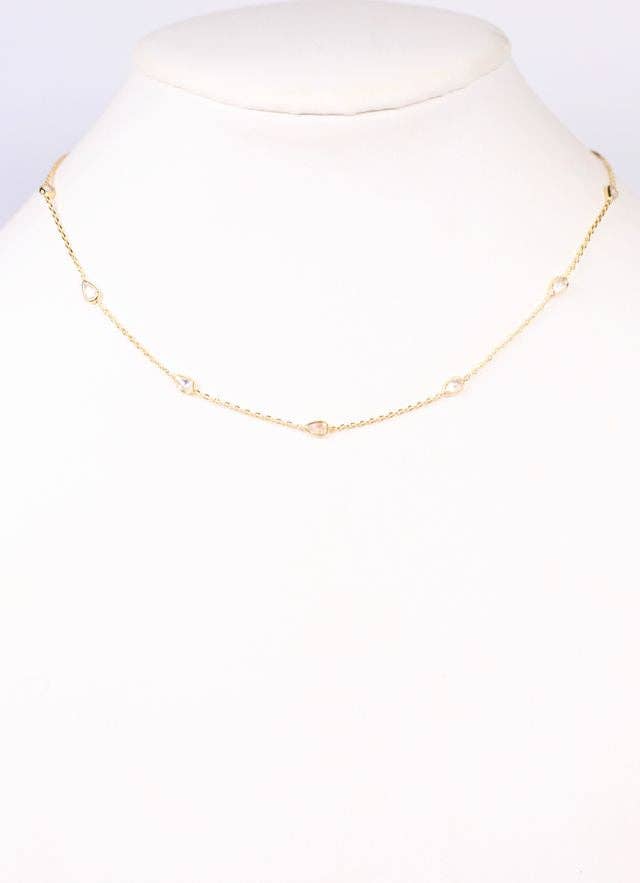 Mantega CZ Necklace GOLD