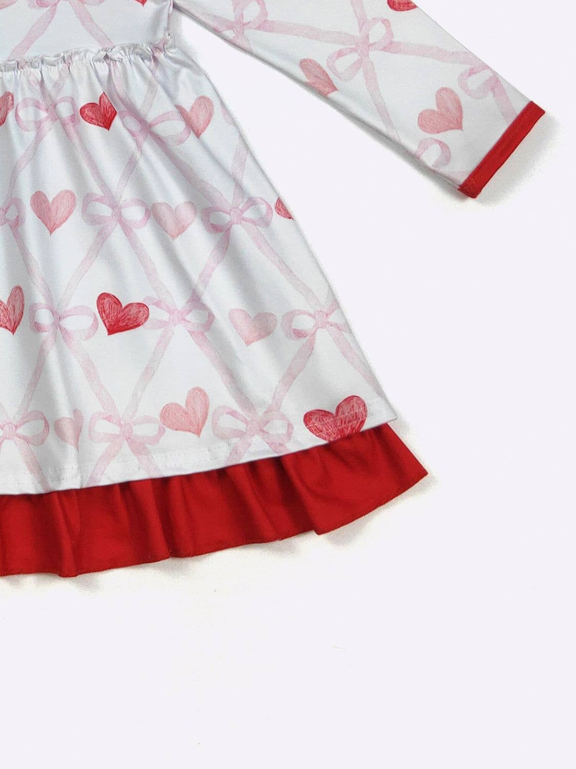 Coquette Heart Girls Dress