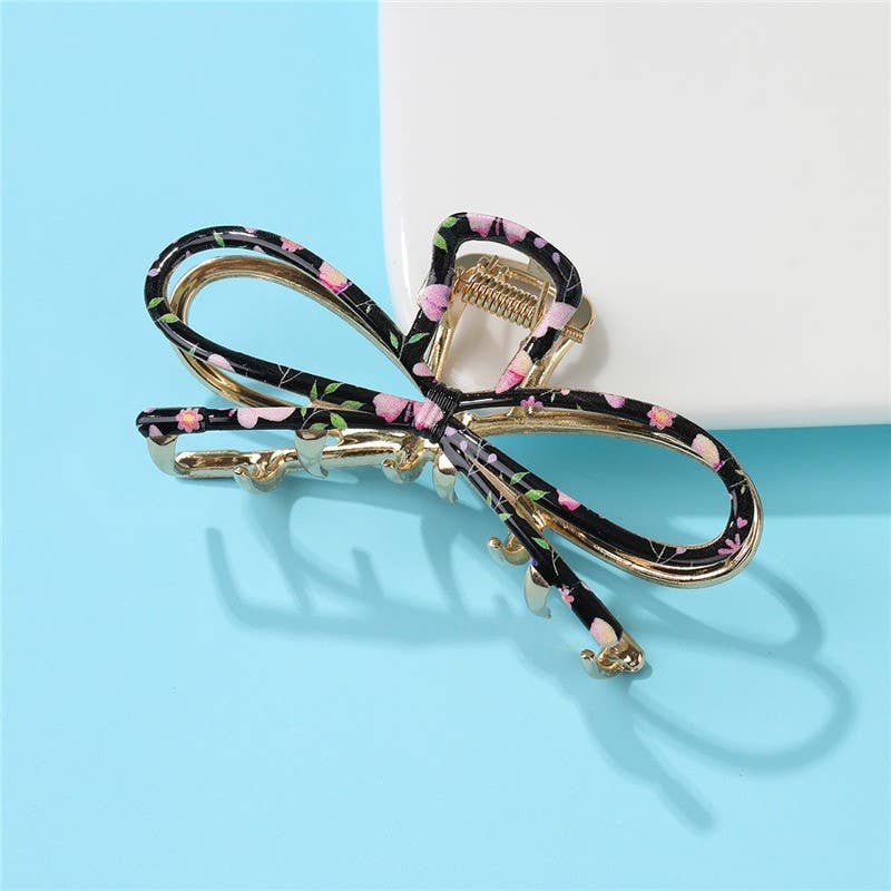 Botanical Floral Coquette Clip Hair Claw Clip