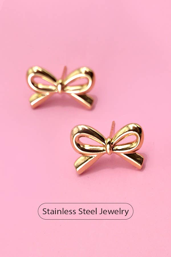 BOW STUD EARRINGS
