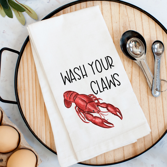 Wash Your Claws Kitchen Towel