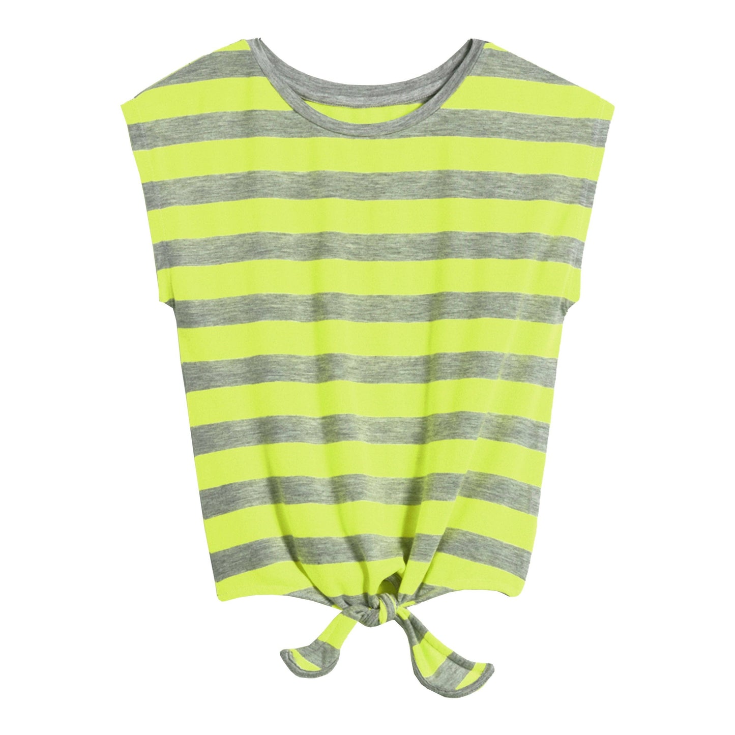 Stripe Tie Front Tee