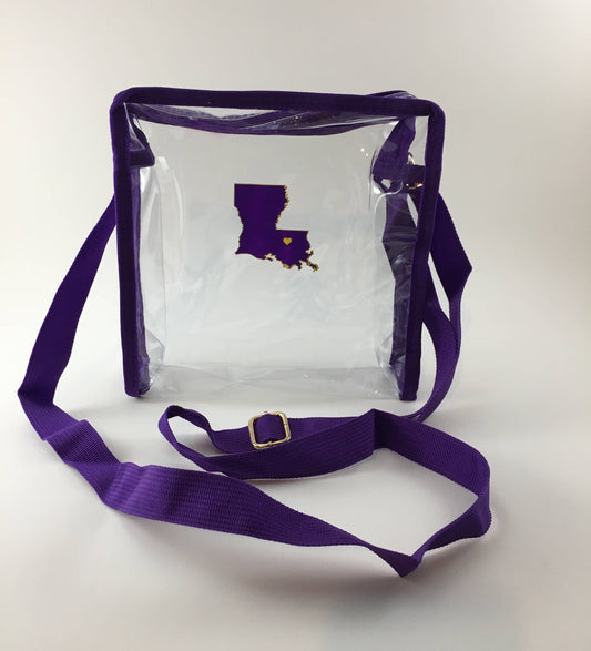 Purple and Gold LA Stadium Bag