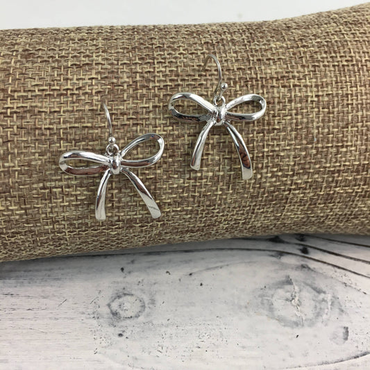 Bow ribbon earrings