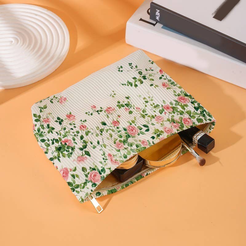 TRAVEL BOW CHERRY COSMETIC MAKEUP POUCH BAG