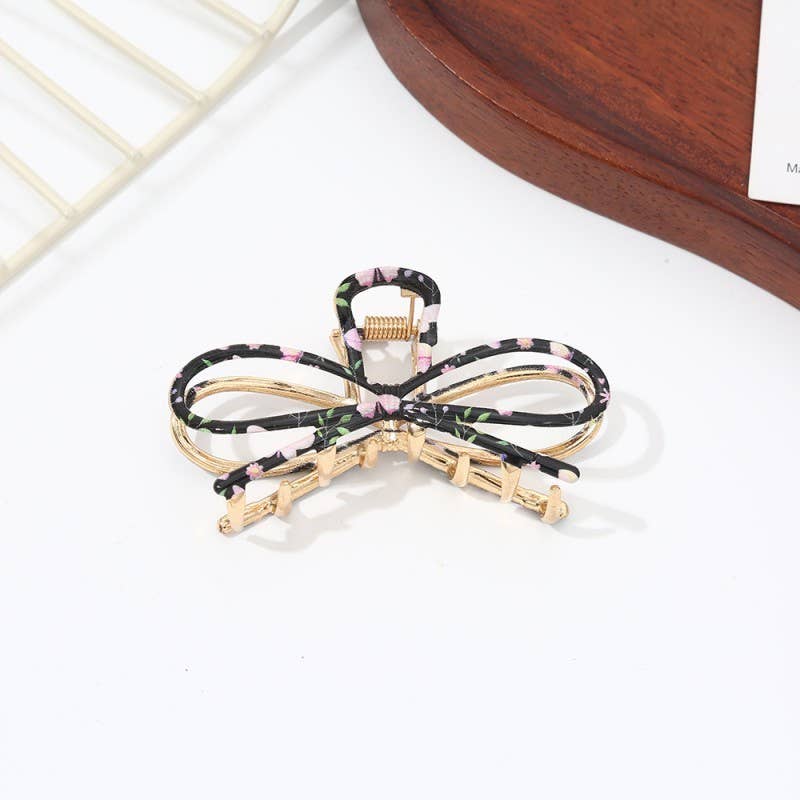Botanical Floral Coquette Clip Hair Claw Clip