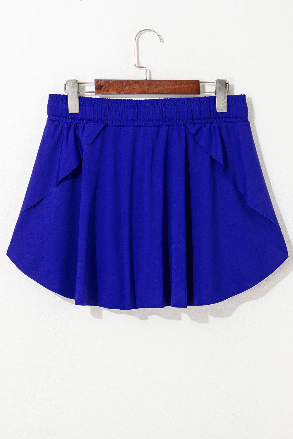 Drawstring Elastic Waist Lined Tennis Skort