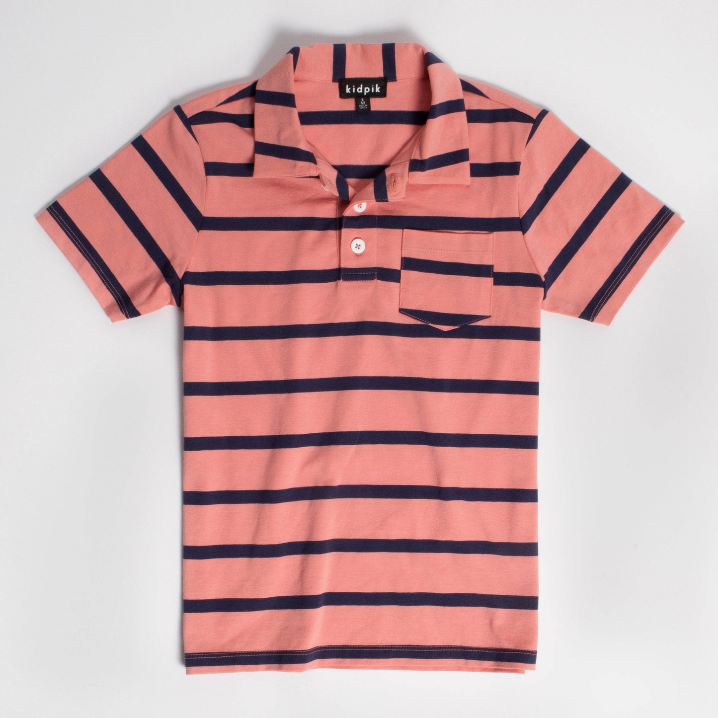 Simple Stripe Jersey Polo