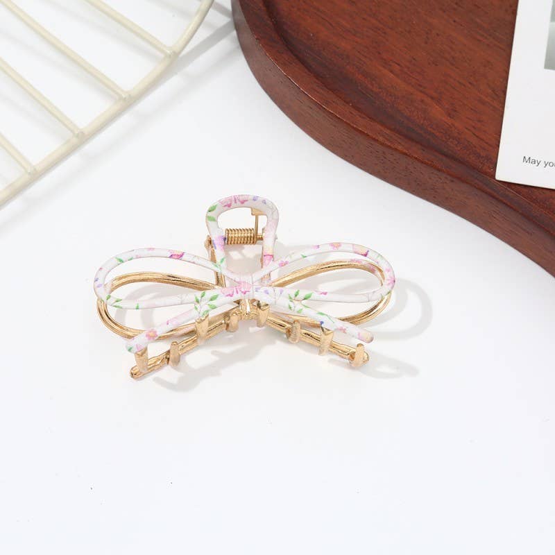 Botanical Floral Coquette Clip Hair Claw Clip