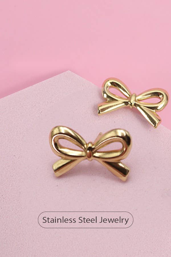 BOW STUD EARRINGS