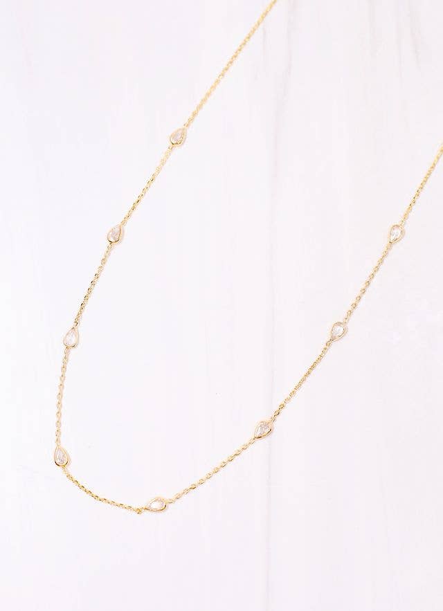Mantega CZ Necklace GOLD