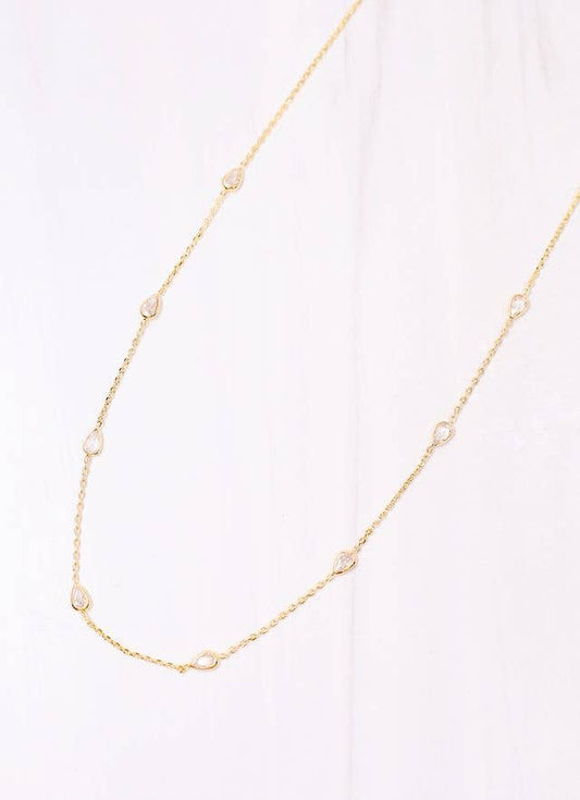 Mantega CZ Necklace GOLD