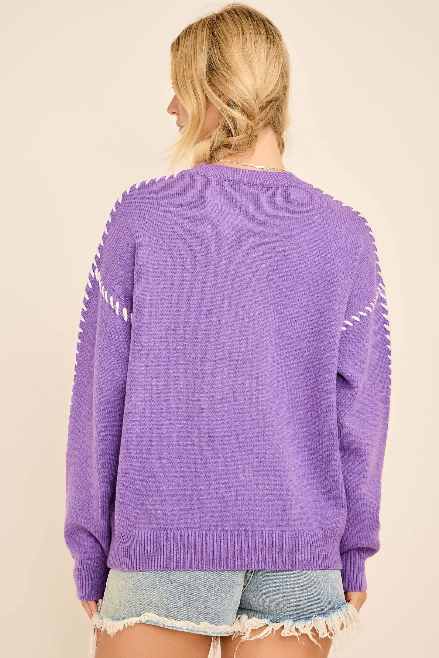 Mardi Gras Lettering Sweater