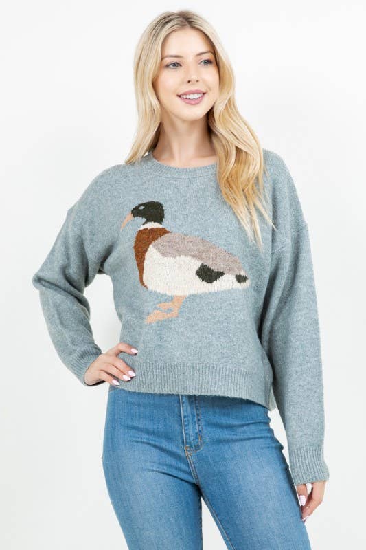 Mallard Duck Knit Sweater