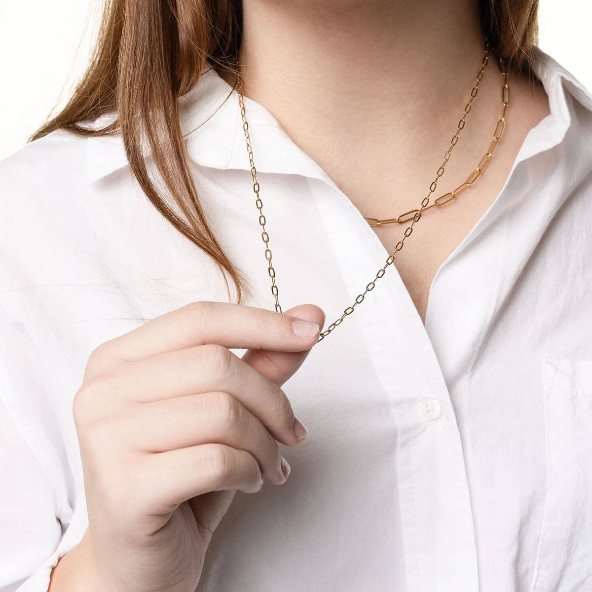 14K Gold Filled PLUS™ 2.5MM Paperclip Chain Necklace