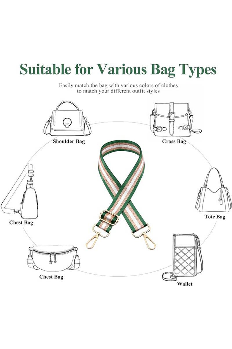 Game Day Striped Shoulder Bag Strap