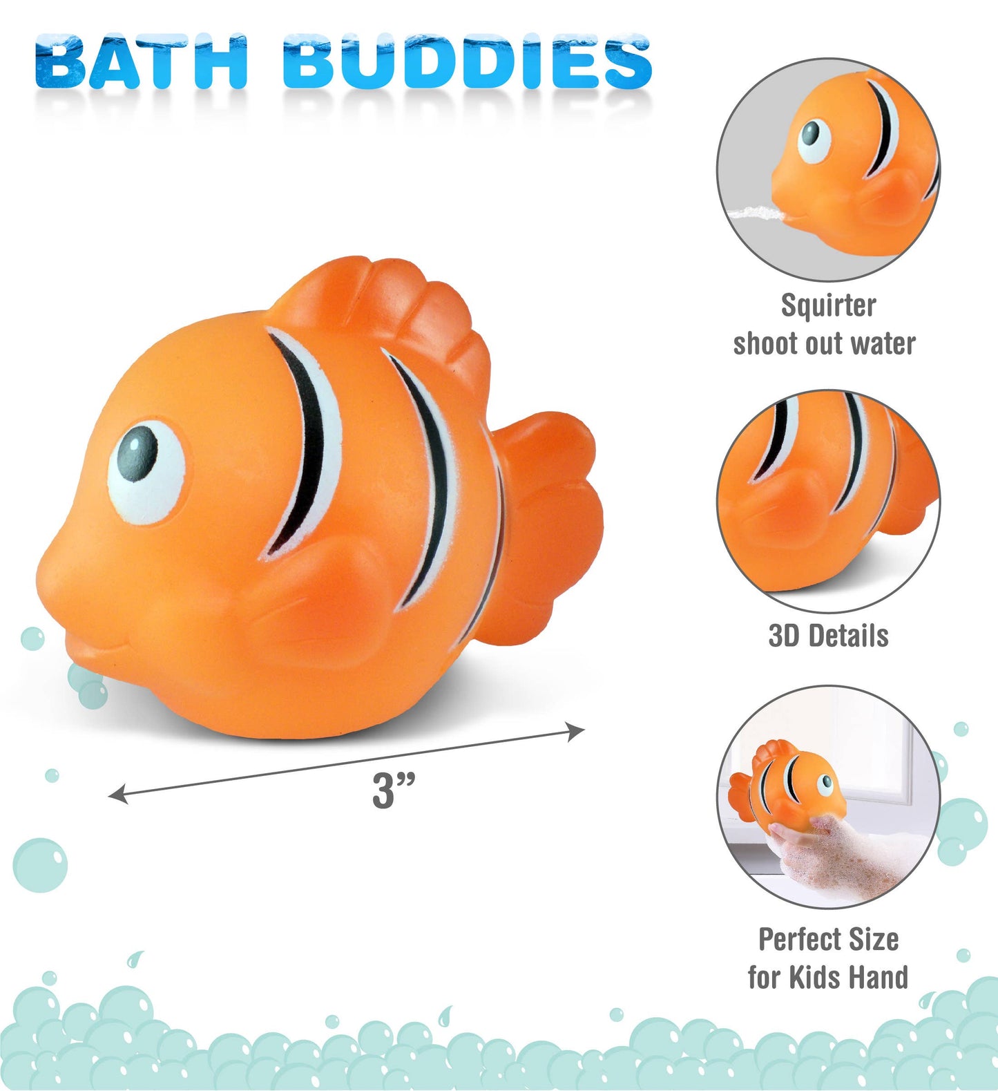 Squirter - Orange Reef Fish