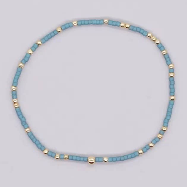 BOHO COLORFUL BALL BEADED BRACELET