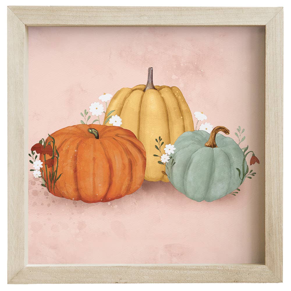 Colorful Pumpkins - Rustic Frames