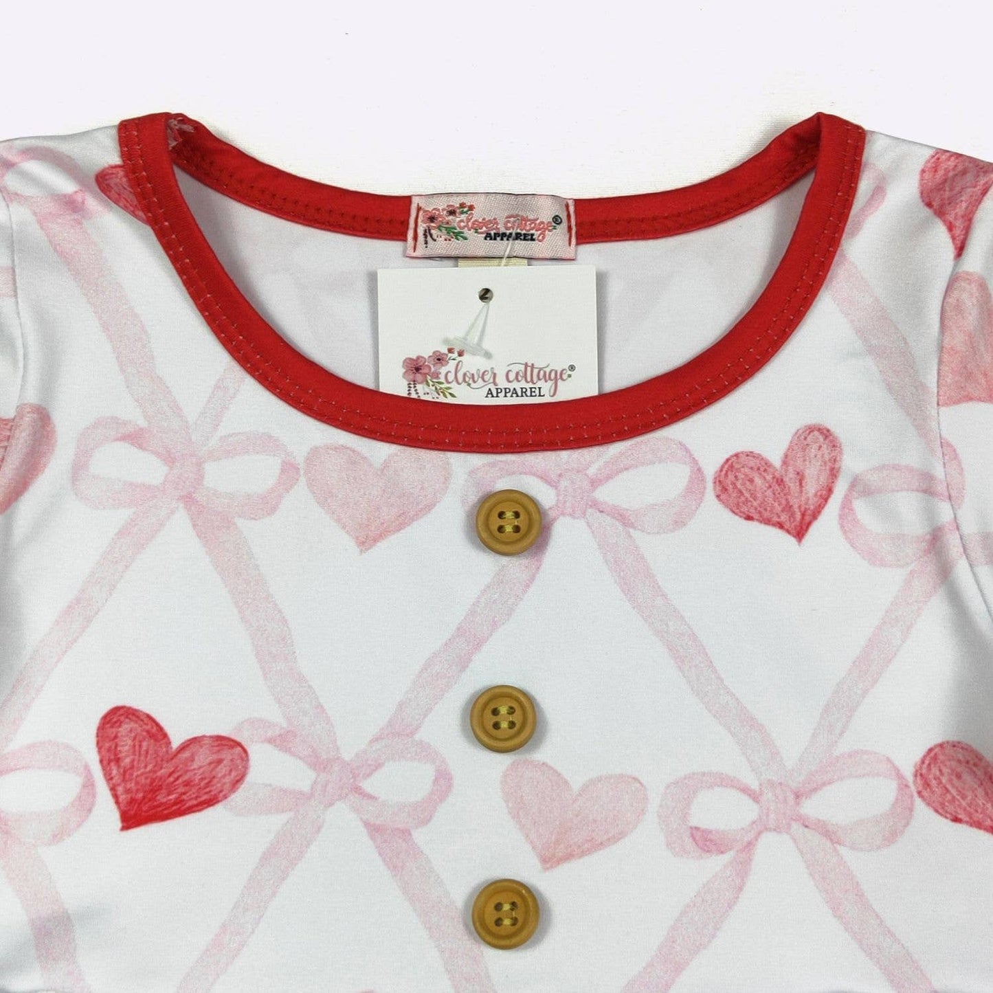 Coquette Heart Girls Dress