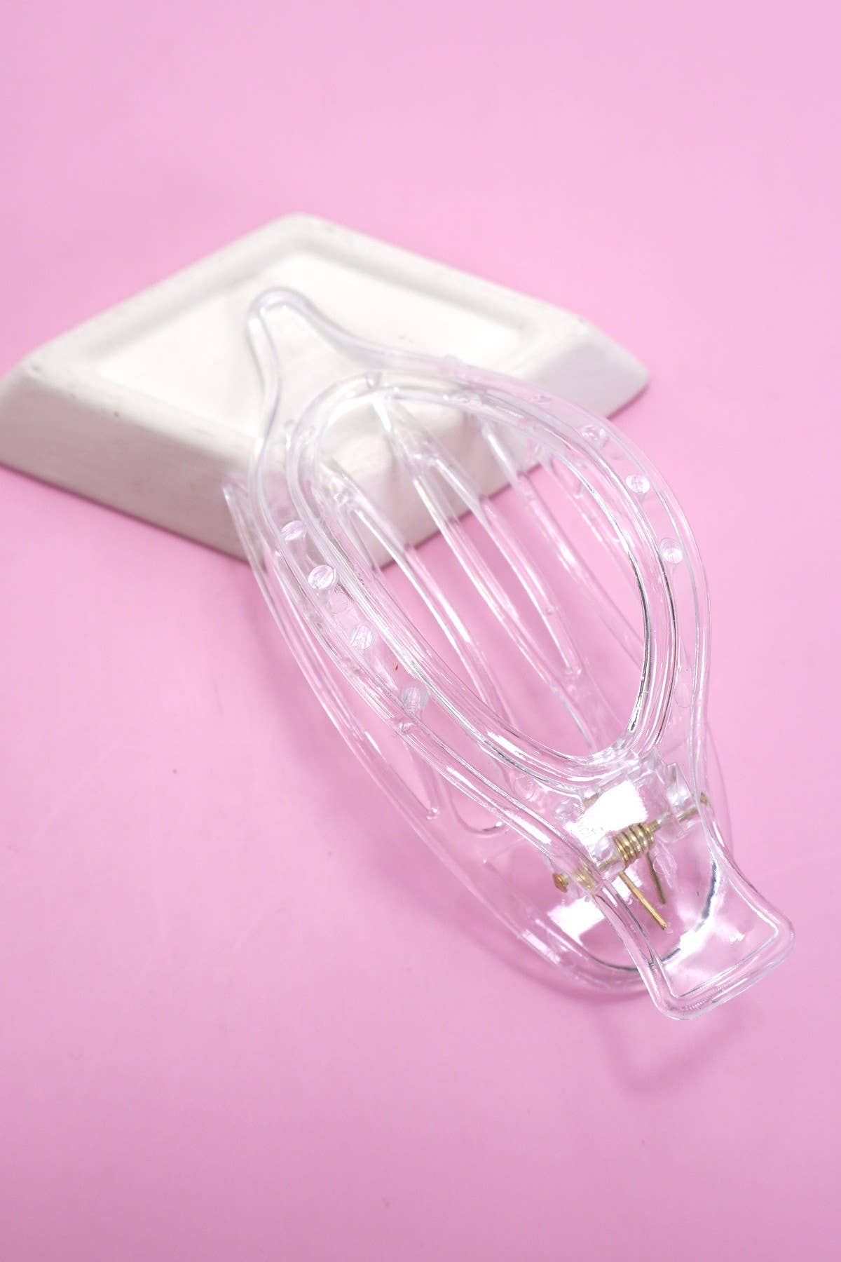 OVAL LAY DOWN FLAT HAIR CLAW CLIPS