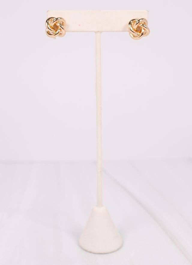Mcrobbie Knot Stud Earring GOLD