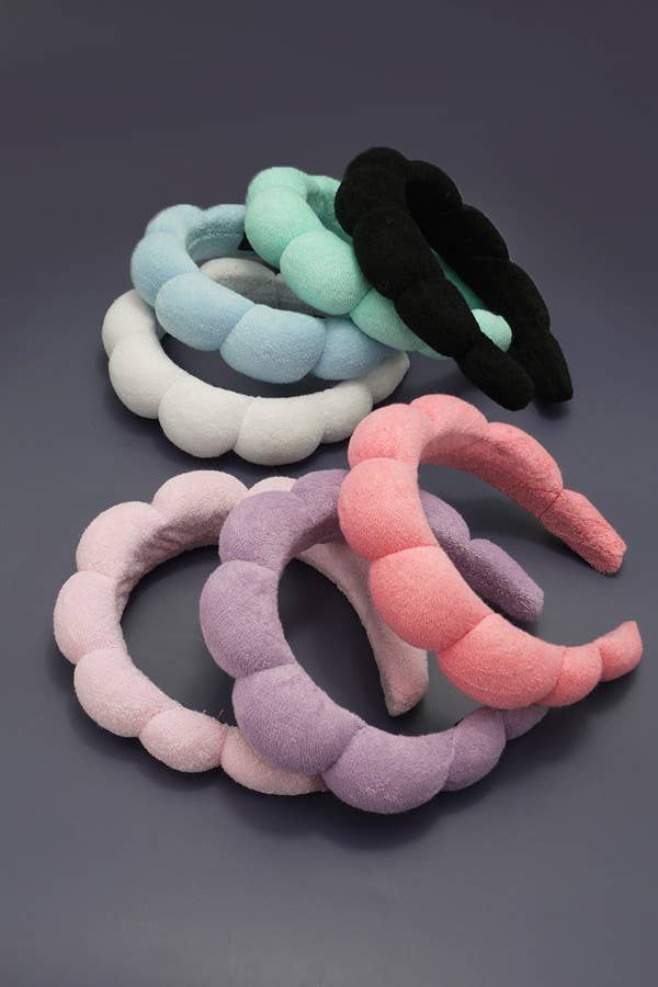 SPA SPONGE TERRY TOWEL HEADBAND FOR BEAUTY CARE