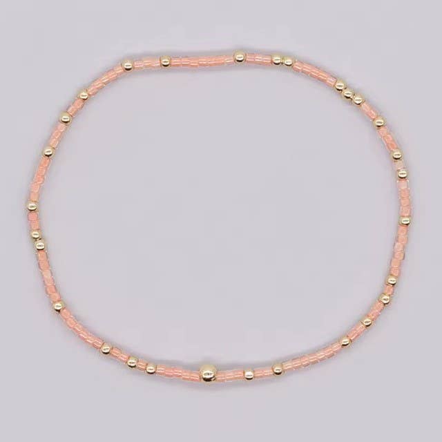 BOHO COLORFUL BALL BEADED BRACELET